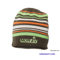 Шапка вязаная NORFIN (коричневая в полоску)